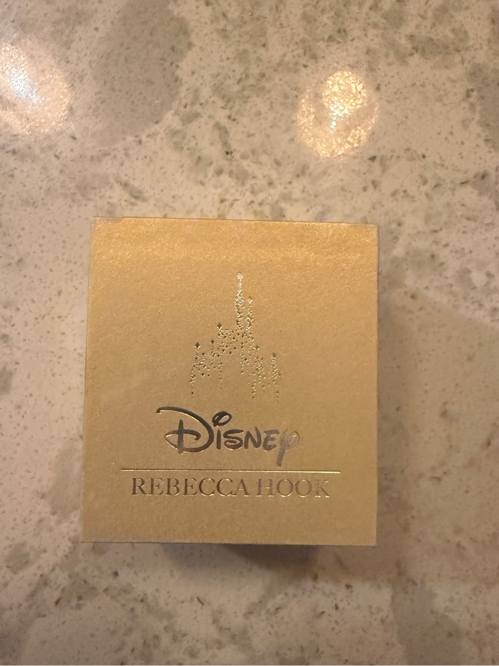 Disney Rebecca Hook Gold Gift Box with Metallic Logo